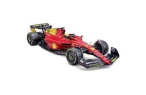 Bburago - Fer F1-75 - Italy Monza GP 2022-1/18, Red / Yellow