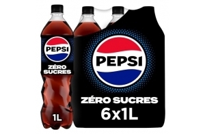 Pepsi Zéro Sans Sucres Bouteille 6x1L Pack