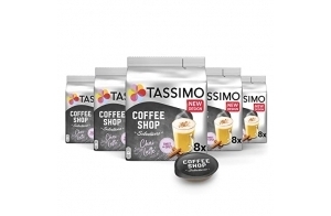 Tassimo, 40 Dosettes, Chai Latte Coffee Shop Selections, Compatibles avec les machines TASSIMO, 40 Chai Latte, Doux et Epicé, 5 packs de 8 dosettes