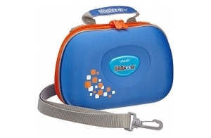 VTech - Sacoche Transport KidiZoom Bleue, Accessoire Appareil Photo avec Compartiments de Rangement, Bandoulière Réglable, Compatible Tous Modèles, Cadeau Enfant Dès 3 Ans - Contenu en Français