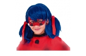 RUBIE'S Miraculous Officiel - Masque/Loup pailleté Ladybug pour enfant. Idéal pour Carnaval, Halloween ou aniiversaire LadyBug Miraculous