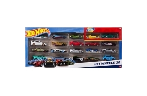 Hot Wheels Coffret 20 véhicules, Jouet pour Enfant de Petites Voitures miniatures, modèle aléatoire, H7045