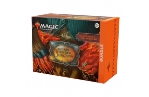 Magic: The Gathering Bundle Les Hors-la-Loi de Croisetonnerre : 9 boosters de Jeu, 30 Cartes de Terrain + Accessoires exclusifs (Version Anglaise)