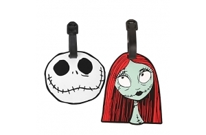 Disney Nightmare Before Christmas White, Black & Red 2 Piece Luggage Tags VT700762L.PH