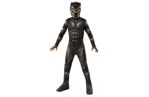 RUBIE'S - Avengers Officiel - Déguisement Enfants Classique Black Panther - Taille 3-4 Ans - Costume Super Héros Marvel avec Combinaison et Masque - Pour Halloween, Carnaval - Idée Cadeau de Noël