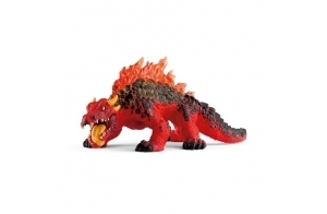 schleich 70156 Lezard de Lave, dès 7 ans, ELDRADOR CREATURES - figurine, 18 x 8 x 8 cm, Noir