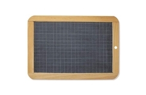 Maped Ardoise naturelle noire, quadrillée / unie, (L)260 x (H)182 mm, cadre bois