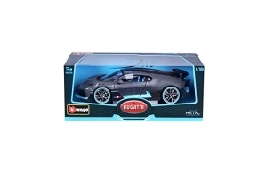 Bburago-1/18 Bugatti DIVO Voiture, 11045, Noir, 1:18