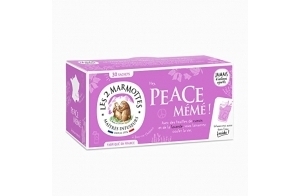 Les 2 Marmottes - Infusion Peace Mémé 30 sachets - Feuille de Cassis et Lavande - Bien-Être et Relaxation - Made In France - Sans arômes ajoutés - 33g