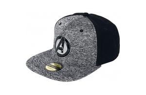 Bioworld - Difuzed Avengers Casquette de Baseball, Grise Et Noire, Standard Homme