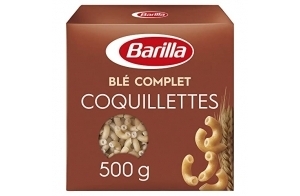 Barilla Integrale Coquillettes à Semoule de Blé Dur Complet Source Naturelle de Fibres, 500 g - Lot de 5