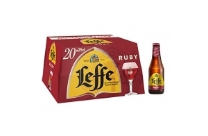 Leffe Ruby Bière Fruitée Pack 20 Bouteilles 25cl