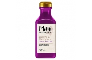 Maui Moisture - Shampooing Revive & Hydrate + Shea Butter (bouteille de 385 ml) – Shampoing revitalisant au beurre de karité – Shampooing végan pour cheveux secs et abîmés