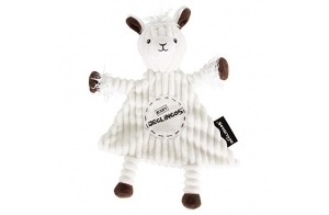 Les Déglingos Baby Doudou Muchachos Le Lama, Blanc, 22 cm, 1 Unité