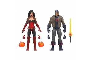 Hasbro Marvel Legends Series, Figurines de 15 cm Black Knight et Sersi Avengers 60e Anniversaire