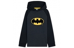 DC Comics Sweat à Capuche Enfant Garçon Batman (Noir, 9-10 ans)