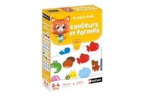 Nathan - La Petite Ecole - Découvrir les Couleurs, Associer les Formes - Jeu Educatif - Coffret Avec 6 Jeux Progressifs - Pour Enfants à partir de 2 ans