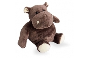 HISTOIRE D'OURS - Peluche Hippopotame Marron Collection Dans la Savane - Doudou Bébé 23 cm - Boîte Cadeau pour Offrir - Hippo Tout Doux - Cadeau Naissance Enfants Filles Garçons - HO1058