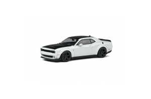 SOLIDO- 1:43 Dodge Challenger Demon White 2018 Voiture Miniature de Collection, 4310303, Small