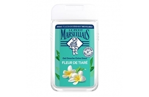 Le Petit Marseillais | Gel Douche Extra Doux Fleur de Tiaré (flacon de 250 ml) – 92 % d'ingrédients d'origine naturelle – pH neutre pour la peau et sans colorant