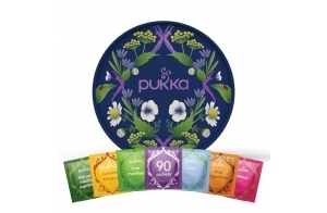 Pukka | Coffret Découverte Prestige Cadeau | Sélection Assortiment de 6 Thés Et Infusions 100% Bio | 90 sachets Tisanes Matcha, Gingembre, Miel, Menthe, Camomille | Idée Cadeau Femme et Homme