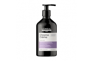 L'Oréal Professionnel, Shampoing Violet Neutralisant les Reflets Jaunes Indésirables, Cheveux Blonds, Méchés à Blond Platine, Déjaunisseur, Nutrition, Brillance, Chroma Crème Violet, Serie Expert