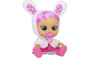 CRY BABIES Dressy Coney le lapin | Poupée interactive qui pleure de vraies Larmes avec de vrais Cheveux et des Vêtements pour l’habiller - Poupée et jouet pour enfants +2 Ans