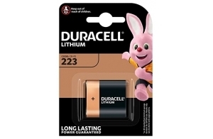 Pile photo lithium haute puissance Duracell spéciale 223 5 V, pack de 1 (223 / CR-P2 ), conçue pour une utilisation dans les appareils photo numériques