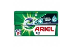 Ariel 4in1 PODS, Lessive Liquide En Capsules 19x4 Lavages, Touch Of Lenor Unstoppables, Une Fraîcheur Longue Durée Jusqu’à 1 Semaine