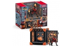 schleich 42674 BattleCave Hyène de Lave, dès 7 ans, ELDRADOR CREATURES - coffret, 27 pièces