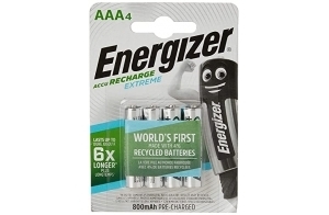 Energizer - Pile Rechargeable Extrême 4 HR03 - 800 mAh