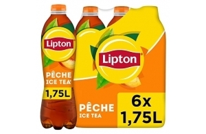 Lipton Ice Tea Pêche Bouteille 6 x 1,75L Pack