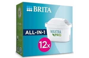 BRITA MAXTRA PRO All-in-1 x12 - Filtre Eau du Robinet pour carafe filtrante BRITA - Réduit Certains PFAS, pesticides, herbicides, chlore, tartre et métaux - Cartouches BRITA pour une eau plus pure