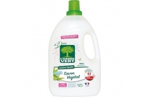 L'ARBRE VERT - Lessive Liquide au Savon Végétal - Hypoallergénique - Sans allergènes - 67 lavages - 3.015 L - Certifiée Écolabel Européen - Approuvée par les médecins allergologues de l’ARCAA