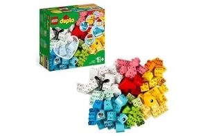 LEGO 10909 Duplo Classic La Boîte Cœur, Première Brique, Jouet de Construction, Jouet Éducatif, Développer Leur Motricité Fine, pour Enfants de 1,5 à 3 Ans