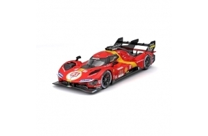 Bburago - 1/24 Ferrari Racing - 499P LMH 2023#51 - Rouge - Nouveauté 2024 : embrasez l'adrénaline de la Course avec Cette réplique flamboyante, capturant la Vitesse et la Puissance de la #51