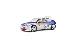 SOLIDO 1:18 Peugeot 306 Maxi White #1 F.DELECOUR/M.Sauvage Rallye Monte Carlo 1996