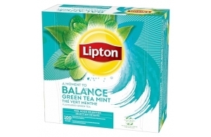 Lipton, Sélection Détente, Thé Vert, Infusion à Froid ou Chaud, Goût Menthe, Fraîcheur, Ingrédients d'Origine 100% Naturelle, 100 Sachets