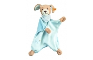 Steiff - 239694 - Doudou - Chien Bonne Nuit - Bleu