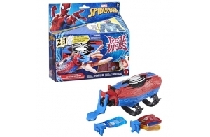 Star Wars Marvel Spider-Man Real Webs, Lance-Toile Ultime, Blaster 2-en-1, Jouet de déguisement, Jouets Spider-Man, Red and Blue