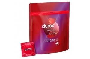 Durex Feeling Extra - 40 Préservatifs Homme Fins et Extra Lubrifiés