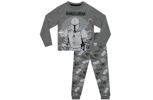 Star Wars Pyjamas mandaloriens Pyjamas mandaloriens | Vêtements de Nuit pour garçons | Gris 5-6 Ans