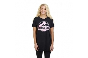Jurassic Park Logo T-Shirt, Noir (Black Blk), 40 (Taille Fabricant: Medium) Femme