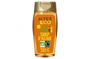 ALTER ECO - Sirop Agave Bio - Sucre d'Origine Naturelle (Fructose) - Non Raffiné - Haut Pouvoir Sucrant - 350 g