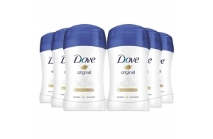 Dove Lot de 6 déodorants anti-transpirants originaux de 40 ml - Essentiels de toilettage et soins du corps pour homme et femme