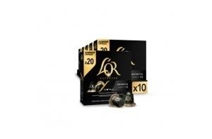 L'OR Ristretto - 200 Capsules de Café intensité 11 - Compatibles Nespresso®* (lot de 20 x 10)