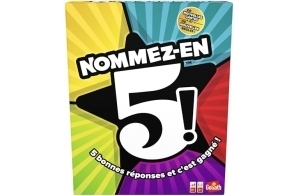 Nommez-En-5 - Jeu de société - A Partir de 12 Ans - A Jouer En Famille Ou Entre Amis - A Vous De Trouver 5 Réponses Seul Ou En Equipe - A Partir de 2 Joueurs