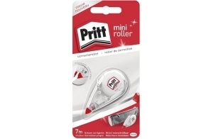 PRITT Roller de correction MINI , réécriture immédiate , résultat ultra propre - 7 m de bande, largeur fine 4,2 mm