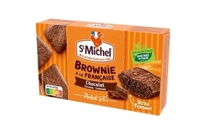 St Michel Mini brownie au chocolat - Les 8 sachets individuels, 240g (L'emballage peut varier)