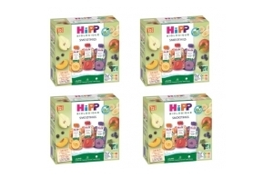 Hipp Biologique Gourdes Multipack SMOOTHIES 3 Variétés dès 12 Mois 32 Gourdes de 120 ml